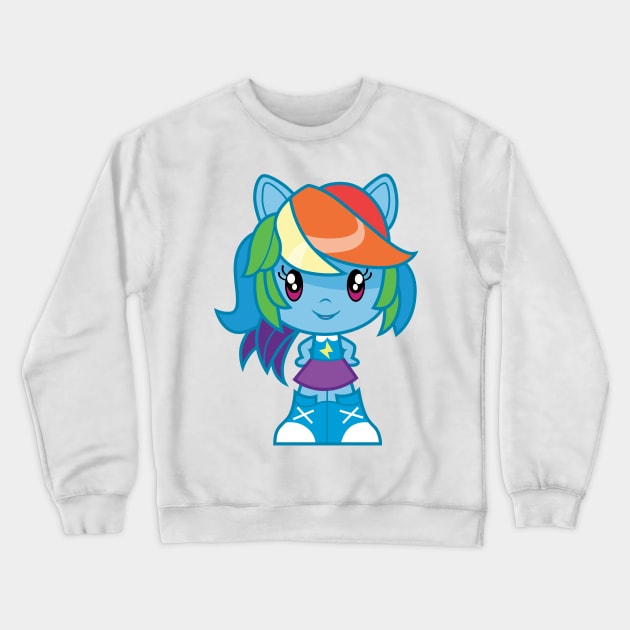 Equestria Girls Rainbow Dash Crewneck Sweatshirt by CloudyGlow